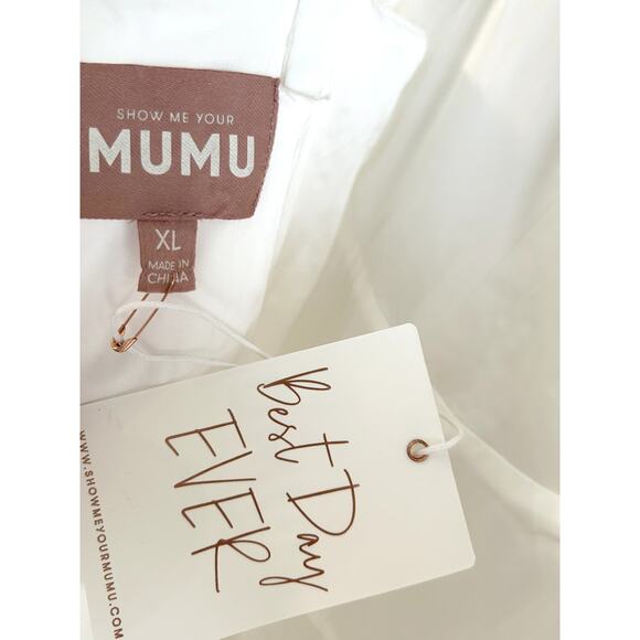 Show Me Your Mumu Off the Market Dress in Embellished Tulle Floral XL NWT - Picture 6 of 8